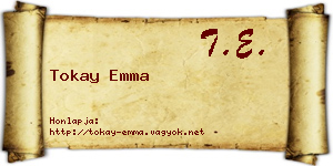 Tokay Emma névjegykártya