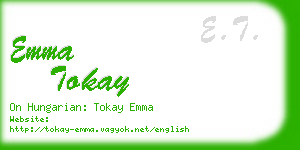 emma tokay business card